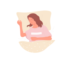 A woman sleeping peacefully