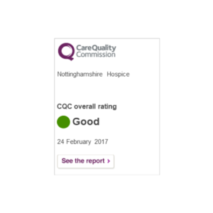 Nottinghamshire Hospice CQC Rating - Good - See Report