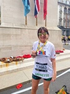 Annette at London Landmarks race