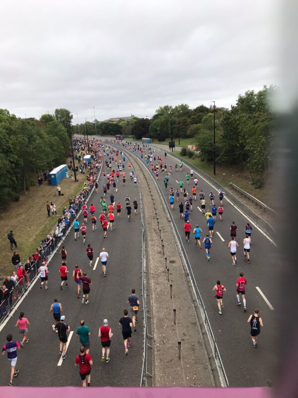 Runners in the Great North Run 2021