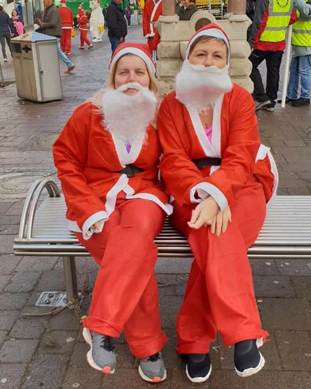 Dolores on a Santa run