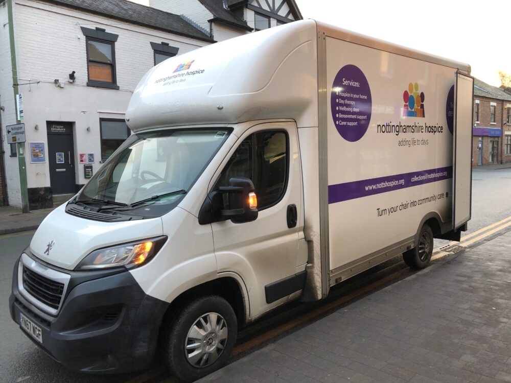 Nottinghamshire Hospice van