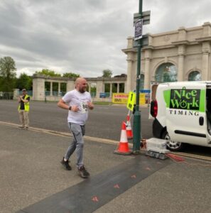 Paul Hawkins running 5K race