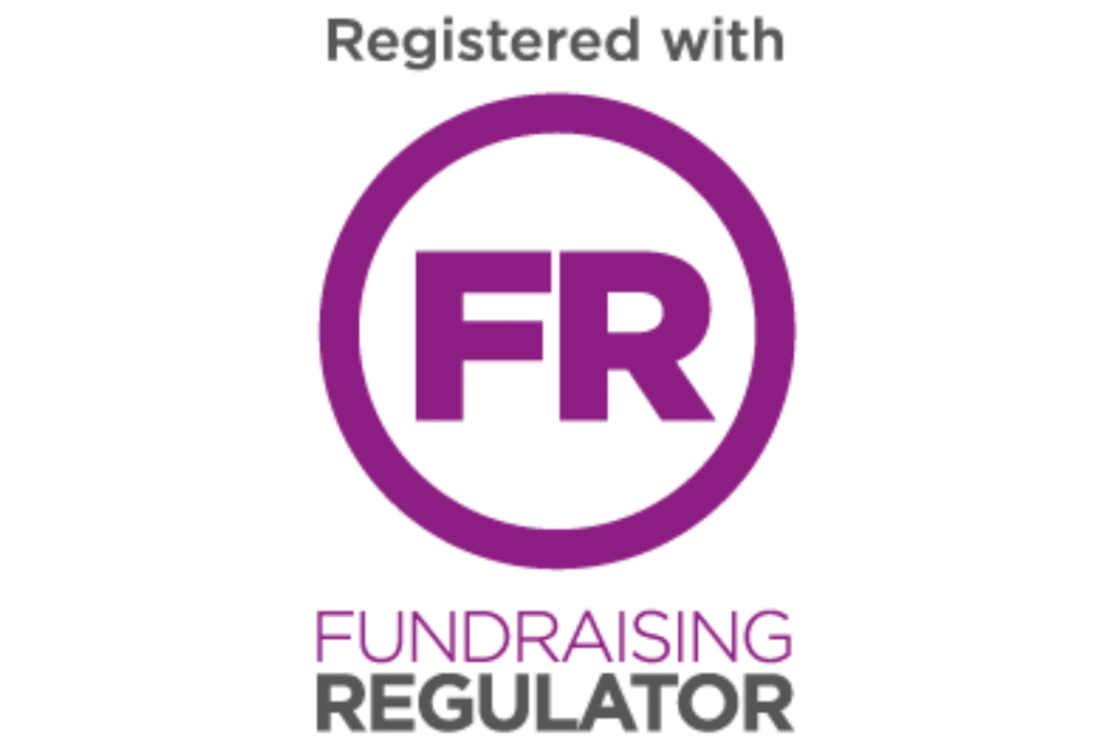 Registered with the fundraising regulator
