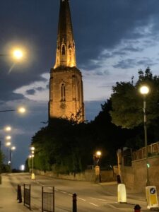 Gedling church lit in memory of Joan Shaw