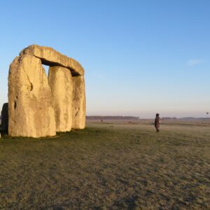 Hilary at Stonehenge