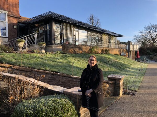 Deputy Director of Care Deb Elleston outside Nottinghamshire Hospice