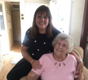 Joanne with her mother, Margaret