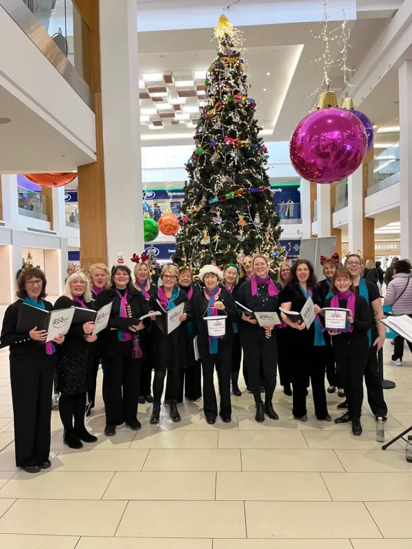 Liberty singers choir at Victoria centre around christmas